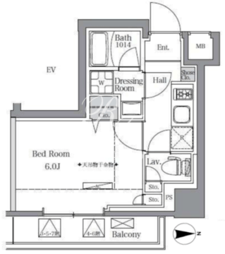 ＢｌｕＲｏｃｋ東品川 307 間取り図