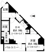 GRAND三軒茶屋WEST 301 間取り図