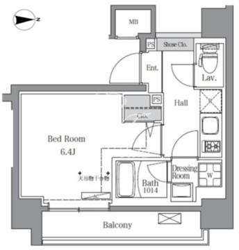 ＢｌｕＲｏｃｋ東品川 308 間取り図
