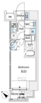 ブランノワール門前仲町 904 間取り図