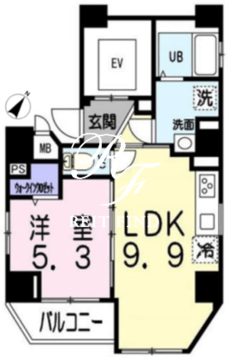 サンマルティーノ東麻布 201 間取り図
