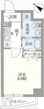 グランパセオ新宿河田町 701 間取り図