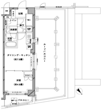 コンフォリア目黒八雲 601 間取り図