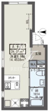 イクシオ入谷 101 間取り図