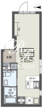 イクシオ入谷 402 間取り図
