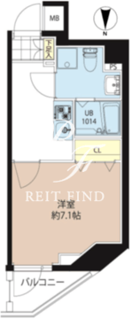 レオーネ西大島 401 間取り図