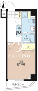 レオーネ西大島 802 間取り図