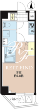 レオーネ西大島 604 間取り図