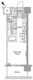 パークハビオ赤坂 804 間取り図