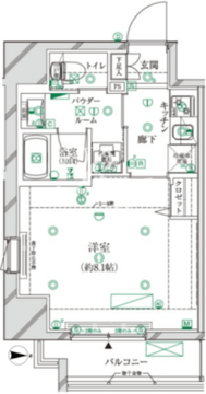 クレイシア江戸川橋レーヴ 701 間取り図