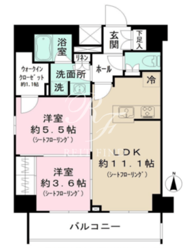 パークリュクス清澄白河 701 間取り図