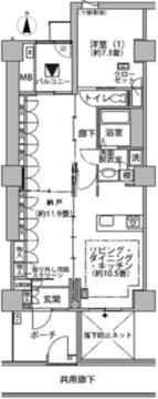 東雲キャナルコートCODAN 21-508 間取り図