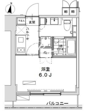 グランディオール広尾テラス 605 間取り図