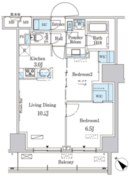 パークアクシス赤羽南 705 間取り図