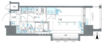 ズーム品川南 306 間取り図