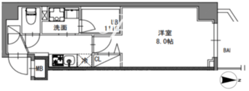 エスレジデンス東陽町フェリズ 203 間取り図