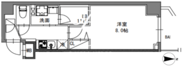 エスレジデンス東陽町フェリズ 303 間取り図