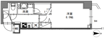 エスレジデンス東陽町フェリズ 403 間取り図