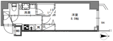 エスレジデンス東陽町フェリズ 503 間取り図