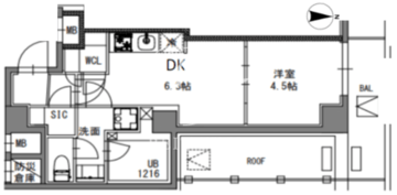 エスレジデンス東陽町フェリズ 704 間取り図