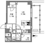 エスレジデンス東陽町フェリズ 803 間取り図