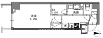 エスレジデンス東陽町フェリズ 202 間取り図
