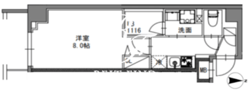 エスレジデンス東陽町フェリズ 802 間取り図