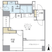 ラサンテ麻布十番 903 間取り図
