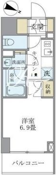 プランドール水天宮 1404 間取り図