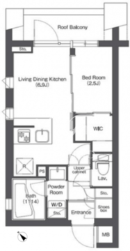 コンフォリア不動前 401 間取り図