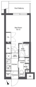コンフォリア不動前 404 間取り図