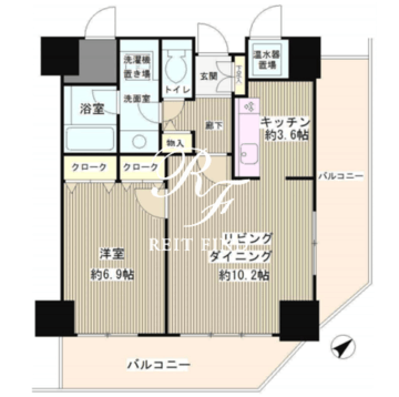 トレステージ目黒 401 間取り図
