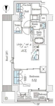 ベルファース池尻 601 間取り図