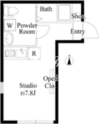 アラート銀座イースト 402 間取り図