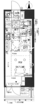 ピアース南麻布 403 間取り図