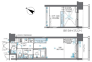 ズーム芝浦 604 間取り図