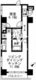 レジディア月島3 901 間取り図