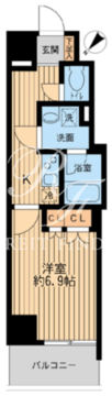 日本橋ファーストレジデンス 1004 間取り図