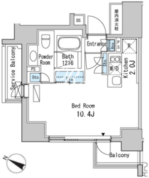ベルファース目黒 904 間取り図