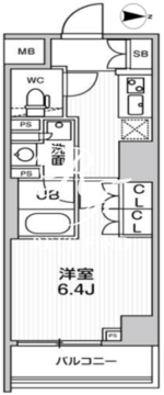 ジェノヴィア本所吾妻橋2スカイガーデン 409 間取り図