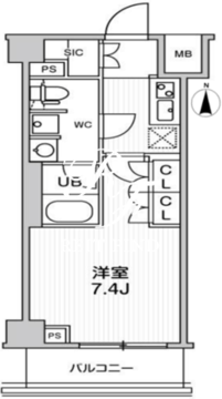 ジェノヴィア本所吾妻橋2スカイガーデン 505 間取り図