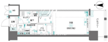 ズーム東陽町 703 間取り図
