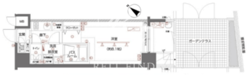ズーム都立大学 203 間取り図