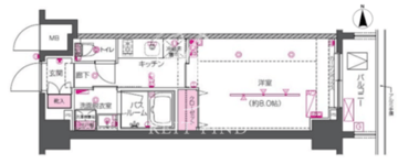 ズーム戸越銀座 603 間取り図