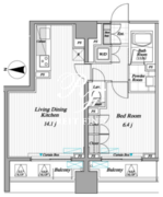 レジディア錦糸町2 801 間取り図