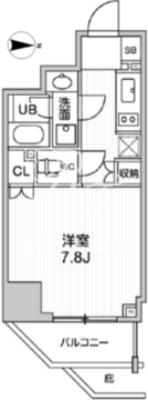 シーズンフラッツ文京東大前 202 間取り図