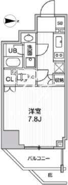 シーズンフラッツ文京東大前 402 間取り図