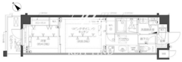 ズーム高田馬場ウエスト 302 間取り図