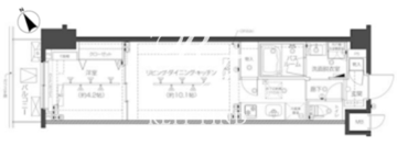 ズーム高田馬場ウエスト 106 間取り図