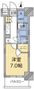 モディア代々木レジデンス 407 間取り図